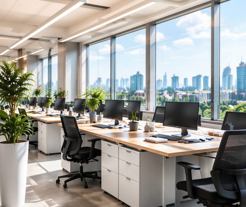 Bureaux professionnels propres et entretenus